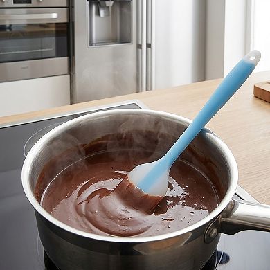3-Piece Silicone Spatula Set with Handle, Flexible and Durable Kitchen Tools for Cooking and Baking