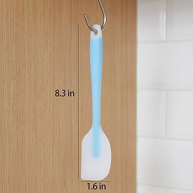3-Piece Silicone Spatula Set with Handle, Flexible and Durable Kitchen Tools for Cooking and Baking