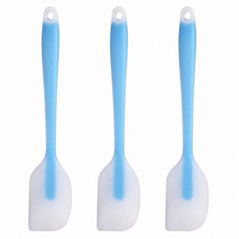 3 pc Silicone Spatula Set with Handle, Flexible and Durable Kitchen Tools for Cooking and Baking