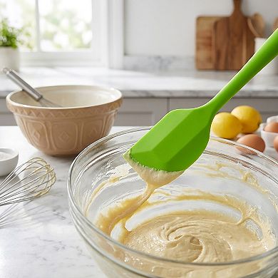 3-Piece Silicone Spatula Set with Handles, Flexible and Durable Kitchen Tools