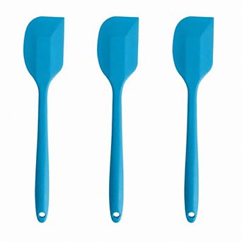 3 pc Silicone Spatula Set with Handles, Flexible and Durable Kitchen Tools