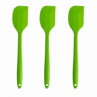 3 pc Silicone Spatula Set with Handles, Flexible and Durable Kitchen Tools