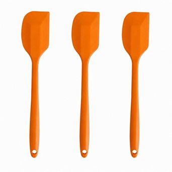 3 pc Silicone Spatula Set with Handles, Flexible and Durable Kitchen Tools
