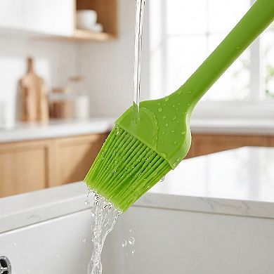 3-Piece Silicone Basting Brush Set, Flexible and Durable Kitchen Tools for Cooking and Baking