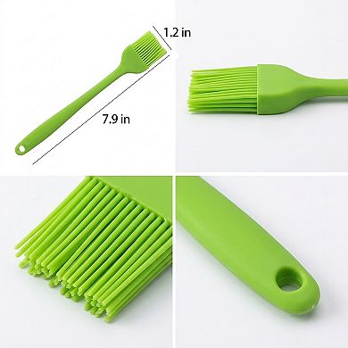 3-Piece Silicone Basting Brush Set, Flexible and Durable Kitchen Tools for Cooking and Baking