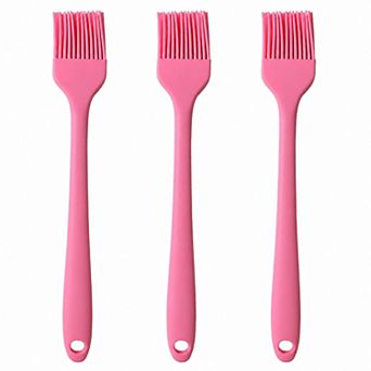 3 pc Silicone Basting Brush Set, Flexible and Durable Kitchen Tools for Cooking and Baking