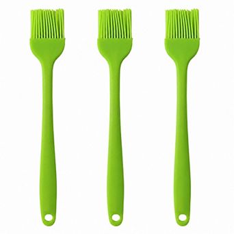 3 pc Silicone Basting Brush Set, Flexible and Durable Kitchen Tools for Cooking and Baking