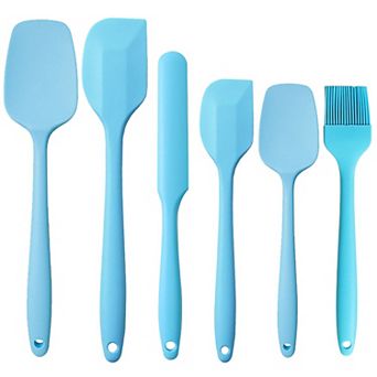 7 pc Silicone Spatula Set with Handles, Flexible and Durable Kitchen Tools