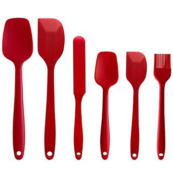 7 pc Silicone Spatula Set with Handles, Flexible and Durable Kitchen Tools