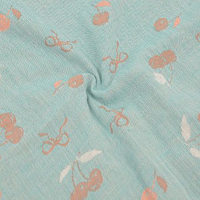 2-Piece Cotton Pillowcases with Cherry Print Design for Bedroom, Soft and Cozy Bedding Set