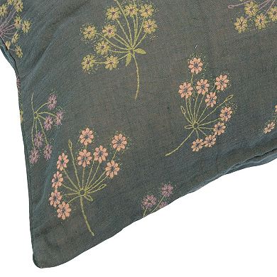 2-Piece Cotton Pillowcases with Floral Print Design for Bedroom, Soft and Cozy Bedding Set
