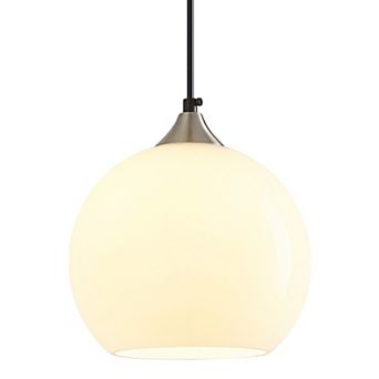 ZLAIQB 1-Light Modern Glass Globe 7.87" Pendant Light