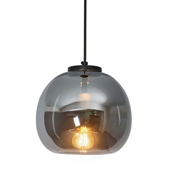 ZLAIQB 1-Light Light Green Glass Globe Modern Pendant 7.87 in Pendant Light