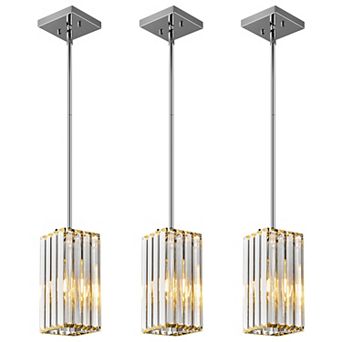 ZLAIQB 1-Light 3Pack Modern Glass Globe 5" Pendant Light
