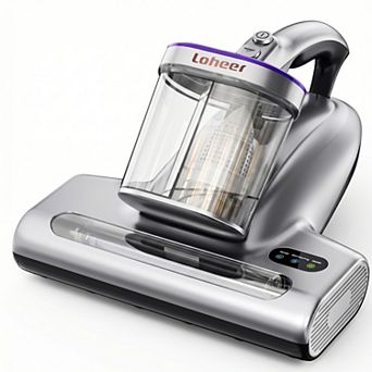 LOHEER Mattress Vacuum Cleaner 15kPa, 500W, 253.7nm UV-C Light, HEPA Filter for Bed, Sofa, Carpet