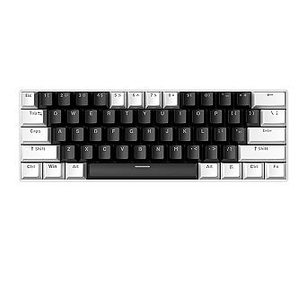 60% Mechanical Wired Gaming Keyboard, Wired RGB Red Switch Compact 61-Key Mini Keyboard for PC & Mac