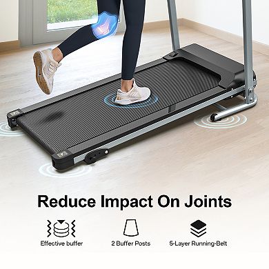 Circuit Terra 2.5HP Folding Treadmill with 12 Programs, Heart Rate Monitor & 265lb Capacity