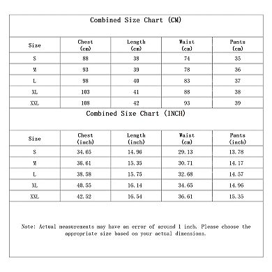 Women's Plus Size Tankini Set, High Waisted Geometric Print Two-Piece Bathing Suit