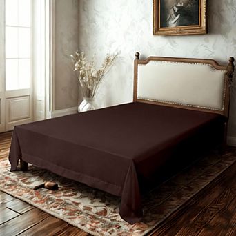 Microfiber Flat Sheet, Ultra Soft Wrinkle Resistant Bed Top Sheet, Lightweight Cooling Bedding Sheet