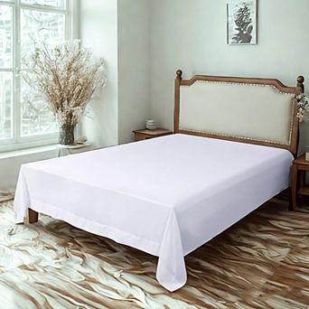 Microfiber Flat Sheet, Ultra Soft Wrinkle Resistant Bed Top Sheet, Lightweight Cooling Bedding Sheet