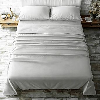 Microfiber Bed Sheet Set, Soft Lightweight Bedding Sheets with Deep Pockets, Wrinkle Resistant