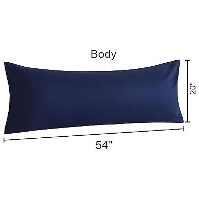 Body Pillow Cover 1 Pack, Soft Cotton Long Pillowcase with Envelope Closure