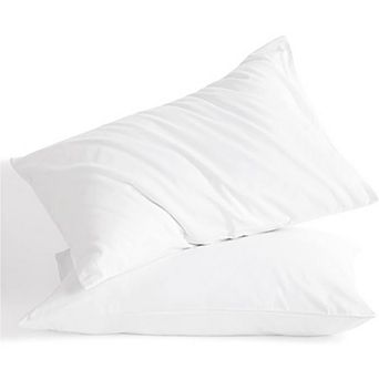 Cotton Pillowcase Set of 2, Soft Breathable Pillow Covers with Envelope Closure, Standard Size