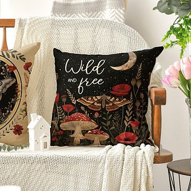 Butterfly Pillow Covers Set of 4, Forest Halloween Decor, Decorative