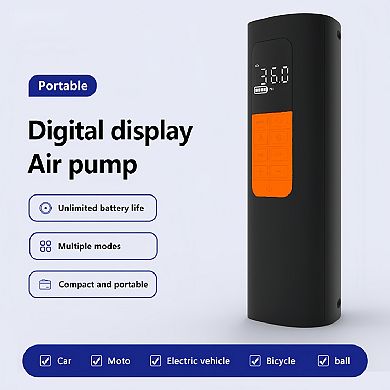 Portable Car Tire Inflator - 150PSI 12V DC Air Compressor-Compact Electric Pump for Car, Motorcycle