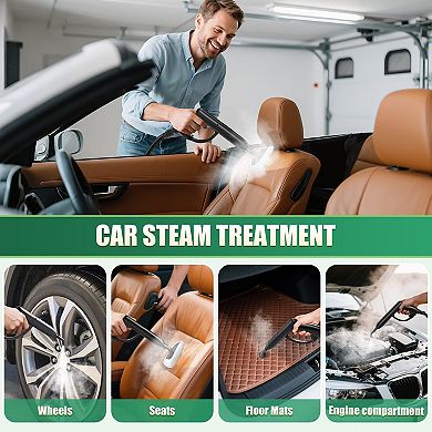 LOHEER 1500W Steam Cleaner with 2L Tank 320°F High-Pressure Steam, 40 Min Runtime,for Home, Car