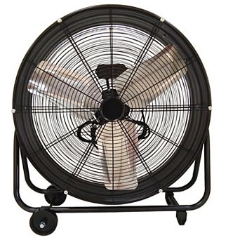 Loheer 24 in Heavy Duty Industrial Drum Fan, High Velocity Shop Fan for Warehouse and Garage