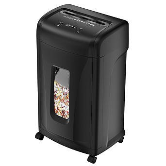 Loheer Commercial 22-Sheet Paper Shredder, 9.24 Gallons Heavy Duty Pullout Waste Bin