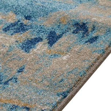 Luxe Weavers Bohemian Abstract Fringed Area Rug-
