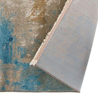 Luxe Weavers Bohemian Abstract Fringed Area Rug-