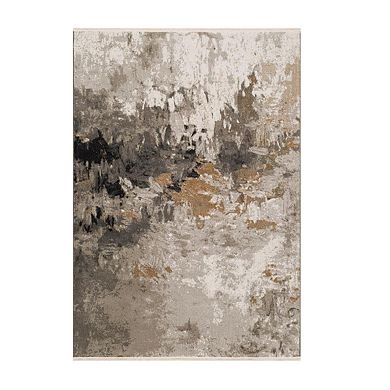 Luxe Weavers Bohemian Abstract Fringed Area Rug-
