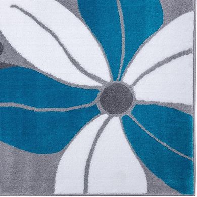 Luxe Weavers Floral Modern Area Rug for Living Rooms