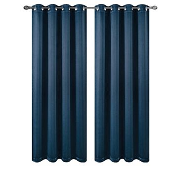 Luxe Weavers Eco Collection Pair of Window Panels, 100% Blackout Curtains