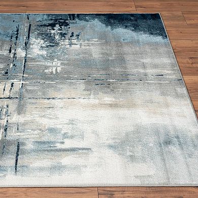 Luxe Weavers Distressed Abstract Area Rug