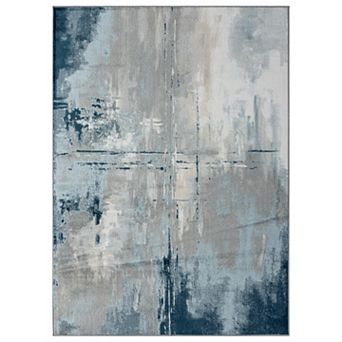 Luxe Weavers Distressed Abstract Area Rug