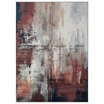 Luxe Weavers Distressed Abstract Area Rug