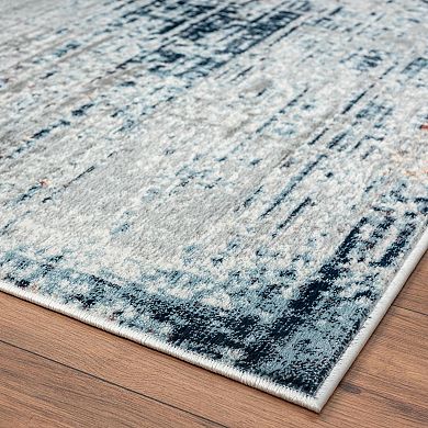 Luxe Weavers Modern Distressed Abstract Area Rug