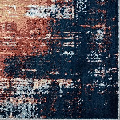 Luxe Weavers Modern Distressed Abstract Area Rug