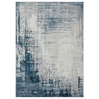 Luxe Weavers Modern Distressed Abstract Area Rug