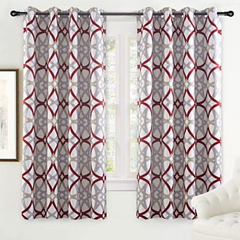 DriftAway Alexander Blackout Curtains for Living Room Pattern Match Thermal Insulated Mid Century