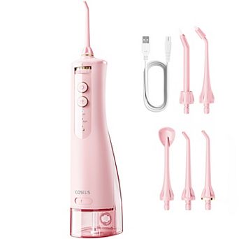 COSLUS E40 Cordless Water Flosser, 10 Pressure Settings, Rechargeable, Portable for Travel