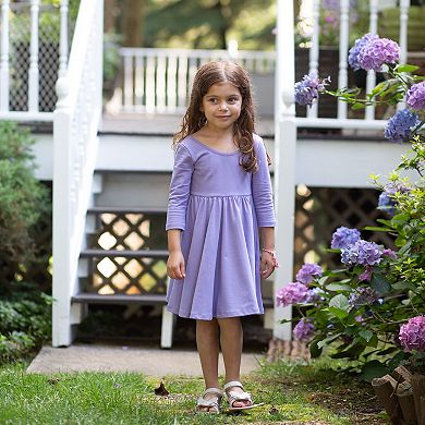 Girls Twirly Dress in Purple