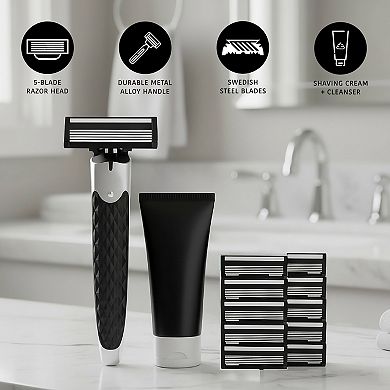 Premium Comfort Men’s Shaving Kit Complete Grooming Essentials