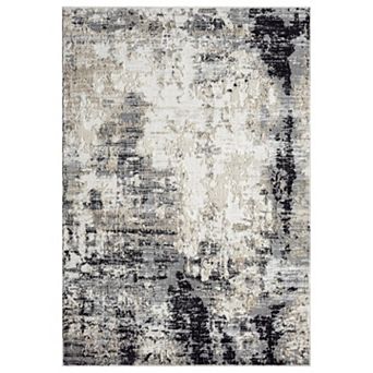 Luxe Weavers Abstract Textured High-Low Pile Area Rug