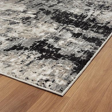 Luxe Weavers Abstract Textured High-Low Pile Area Rug