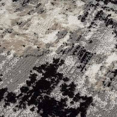 Luxe Weavers Abstract Textured High-Low Pile Area Rug